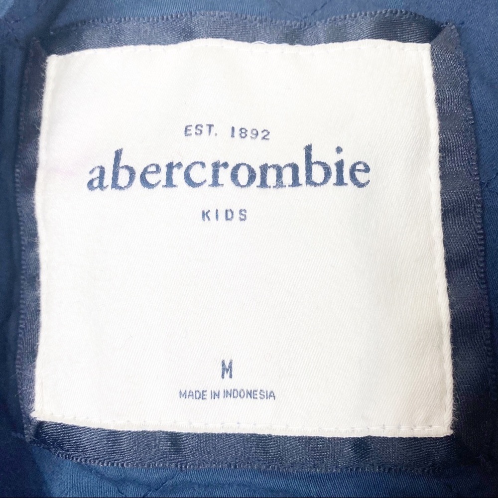 ABERCROMBIE Kids Winter Hoodie Jacket Plaid Medium - Picture 5 of 6
